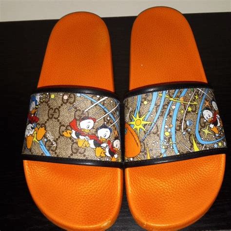 mickey mouse gucci slides women's|donald duck gucci slides.